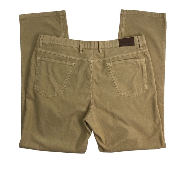 bullock & Jones Men’s Khaki Tan Corduroy Straight-Leg Pants, EUC, Size 40x34 - Picture 6 of 14